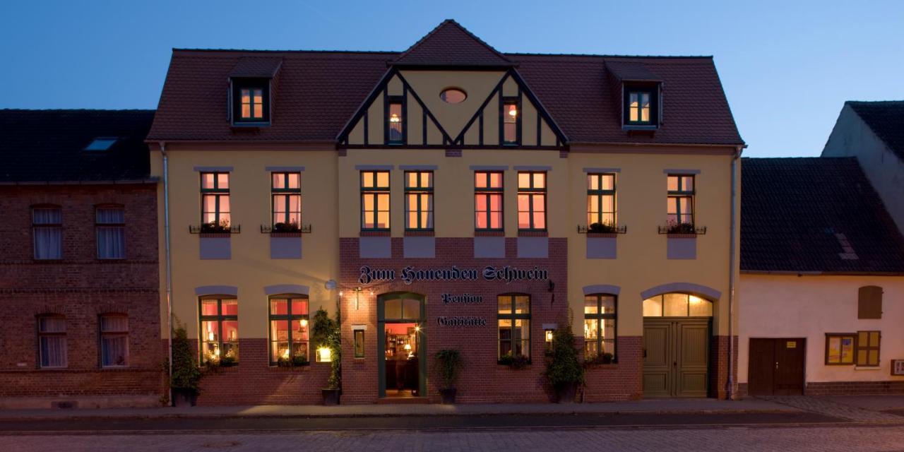 Wörlitz Gasthaus Und Pension "Zum Hauenden Schwein" מראה חיצוני תמונה